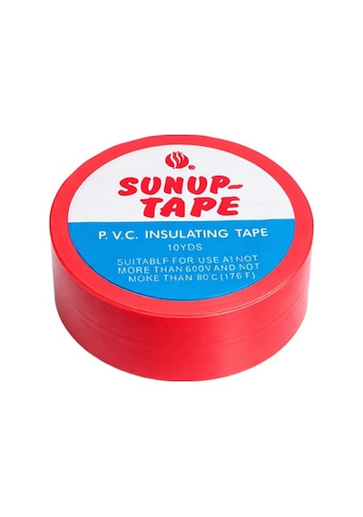 Sn-27920 Kırmızı 0.13x18mm İzole Pvc Elektrik Yalıtım Bant 5 Li Paket 1 Adet