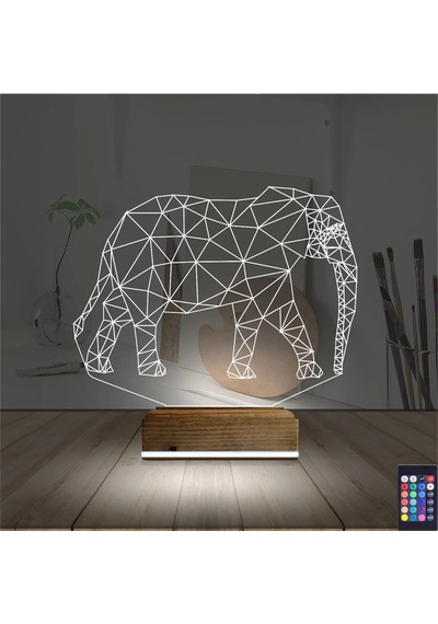 Luvivia Fil 3d Lamba - Masa Gece Lambası V3 Şeffaf