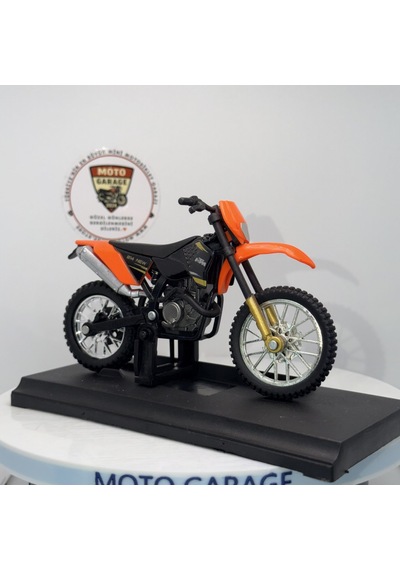 Ktm Enduro Cross - 1:18 Ölçek 12cm Kutulu Standlı Diecast Motosiklet Modeli