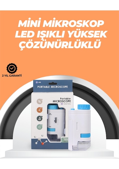 Portatif El Mikroskop Led Işıklı, Aynı Anda Net Odaklama - Lisinya