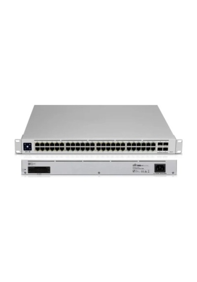 Ubiquiti USW-PRO-48-POE 48 Port Gigabit 48 Port Poe 600W +4 Port 10 GigaBit SFP Metal Kasa Yönetilebilir Switch