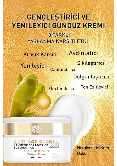 Ciltlerde Kırışıklık Karşıtı,aydınlatıcı Ve Dolgunlaştırıcı,yaşlanma Karşıtı Gündüz Kremi