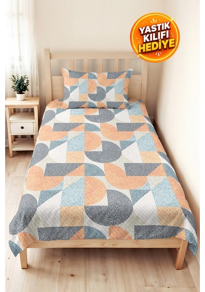 Turuncu Geometrik Modern Genç Odası Tek Kişilik Pike Takımı-mavi Gri 160x220cm Kapitone Yatak Örtüsü Mat Sazlık Kırıntısı Turuncu Geometrik Modern Genç Odası Tek Kişilik Pike Takımı-mavi Gri 160x220cm Kapitone Yatak Örtüsü Mat Sazlık Kırıntısı
