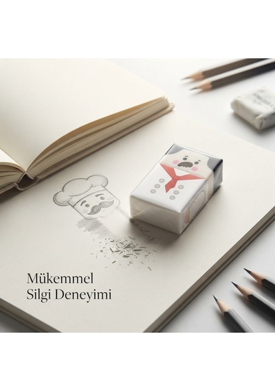Eğlenceli Kelleşen Silgi Yakışıklı Adam Figürlü Tasarım Kurşun Kalem Silgisi - Komik Ofis Ve Okul Hediyesi - 9033931719179