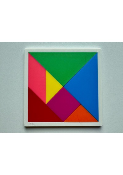 Çocuklar İçin Renkli Tangram Bulmacası