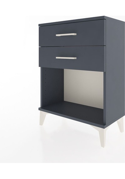 Arges Komodin 4 Çekmeceli 60x30x80 Antrasit-antrasit Antrasit