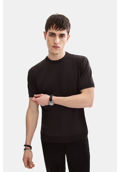 Back And Bond Kahverengi Regular Fit Bisiklet Yaka Triko Tişört Kahve