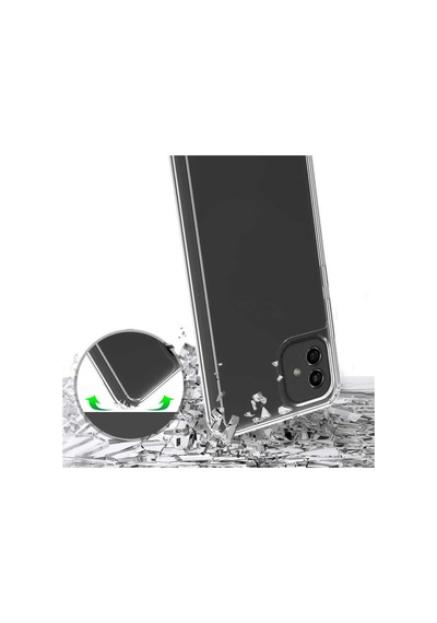 Galaxy Uyumlu A04e Kılıf 2mm Anti Shock Silikon - Renksiz Renksiz Renksiz