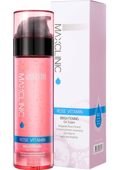Maxclinic Gül Yağı ve Vitamin Kapsülleri İle Tek Adımda Çift Aşamalı Temizlik Rose Vitamin Oil Foam