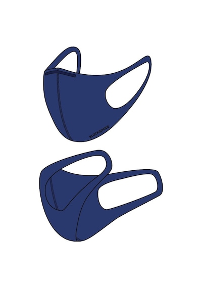 BLACKSPADE Unisex Koruyucu Maske Lacivert L