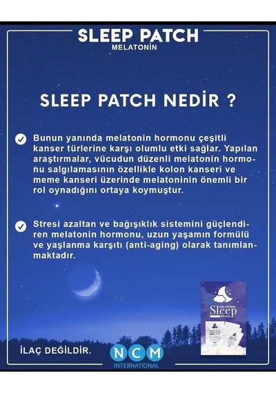 Sleep Uyku Destek Bitkisel Takviye 3mg , Lavanta Yağı, Gül Yağı 60 Günlük
