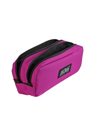 Jacbag Dual Pouch-iki Bölmeli Kalem Kutusu Dual Pouch-pembe renkli
