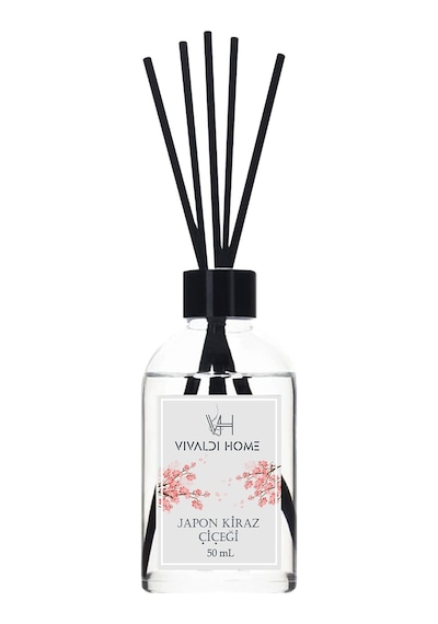 Vivaldi Home Japon Kiraz Çiçeği + Afrodizyak + Amber Çubuklu Oda Kokusu Esansiyel Uçucu Yağ 3 x 50 ML