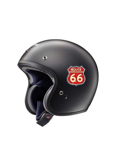 Route 66 Araba, Motorsiklet, Kask, Laptop, Cam Sticker 12x10 Cm