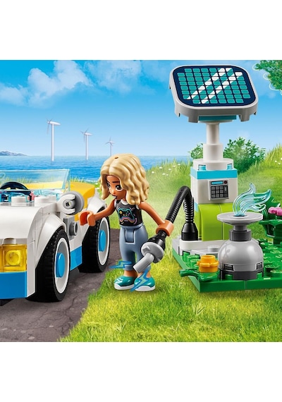 LEGO® Friends Elektrikli Araba ve Şarj İstasyonu 42609 6+ Yaratıcı Oyuncak Yapım Seti - 170 Parça