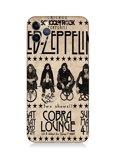 Apple Uyumlu iPhone 11 Pro Max Led Zeppelin Desenli Silikon Kılıf