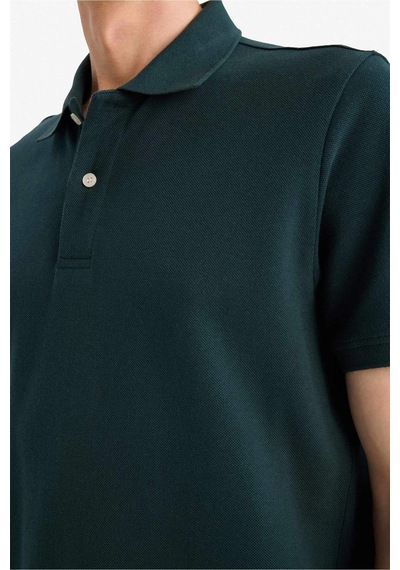 Defacto %100 Pamuk Polo Tişört E9504ax26spgn465 Yeşil-gn465