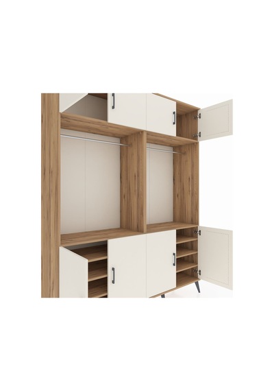 Hyperion Gardrop 10 Raflı 8 Kapaklı 2 Askılı 176x44x221 Çam-aytaşı/çam Aytaşı/çam Hyperion Gardrop 10 Raflı 8 Kapaklı 2 Askılı 176x44x221 Çam-aytaşı/çam Aytaşı/çam