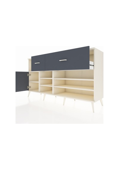 Kronos Konsol 6 Raflı 2 Çekmeceli Tek Kapaklı 176x59x99 Aytaşı-a Aytaşı-antrasit Kronos Konsol 6 Raflı 2 Çekmeceli Tek Kapaklı 176x59x99 Aytaşı-a Aytaşı-antrasit