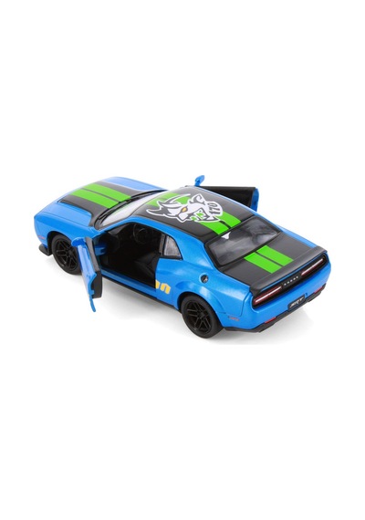 2023 Dodge Challenger Srt Del Mon 170 Livery Edition Mavi Kinsmart Diecast Model Araba