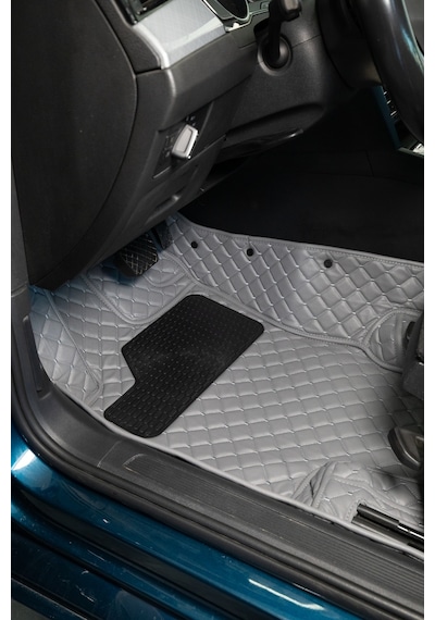 Hyundai Accent Milenyum 2000-2003 Koyu Gri 8d Diamond Premium Araca Özel Deri Oto Paspas