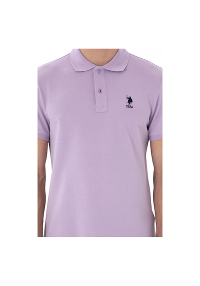 U.S. Polo Assn. Erkek Slim Fit Polo Yaka Lila Basic Tişört 50298041-VR034 U.S. Polo Assn. Erkek Slim Fit Polo Yaka Lila Basic Tişört 50298041-VR034
