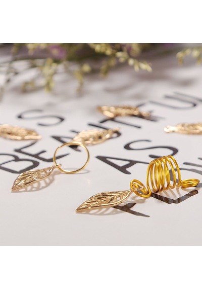 200pcs Alüminyum Saç Bobin Dreadlocks Örgülü Yüzükler Metal Saç Kuffs Örgü Boncuklar