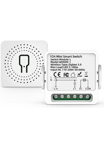 Tuya Zigbee Nötr Gerektirmeyen 1ch Nötrsüz Röle .