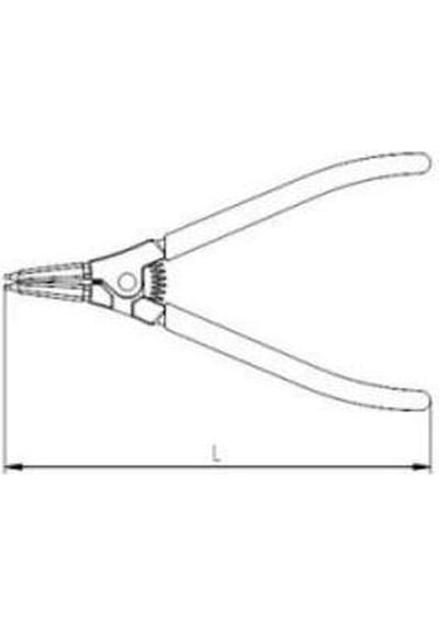 Izeltaş Dış Segman Pensi Yaylı Düz 225Mm