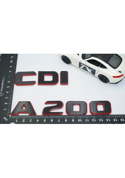 Dk Tuning A 200 Cdi Bagaj Kırmızı Siyah Abs Yazı Logo Benz İle Uy