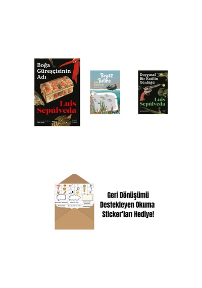 Boğa Güreşçisinin Adı + Beyaz Balina + Duygusal Bir Katilin Günlüğü + Okuma Sticker'ları