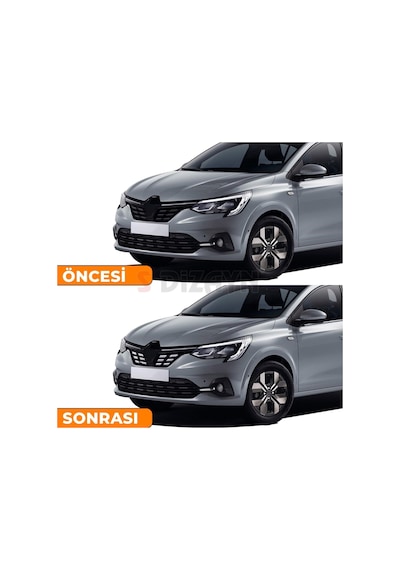 S-dizayn Renault Taliant Krom Ön Panjur Diamond Model 12 Prç. 2021 Üzeri A+ Kalite