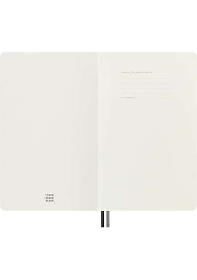 Moleskine Kareli Kalin Siyah Defter L Boy Yumuşak Kapak Expanded