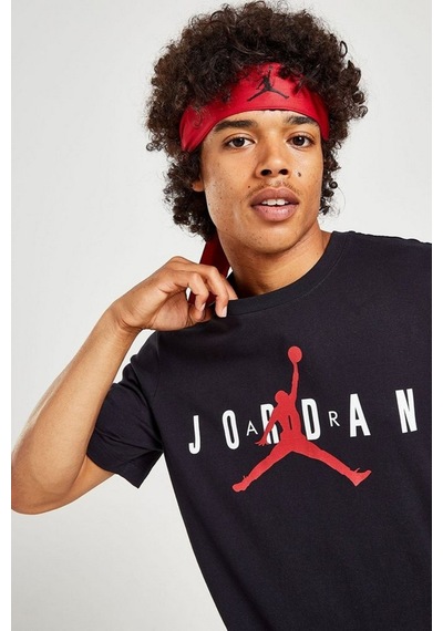 Nike Jordan Air Wordmark Graphic Tshirt Orange Jordan Grafik Baskılı Tişört Siyah