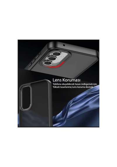 Newface - 980 - Samsung Galaxy Uyumlu A05s Kılıf Elegant Kapak - Csmo-tex - - Pudra