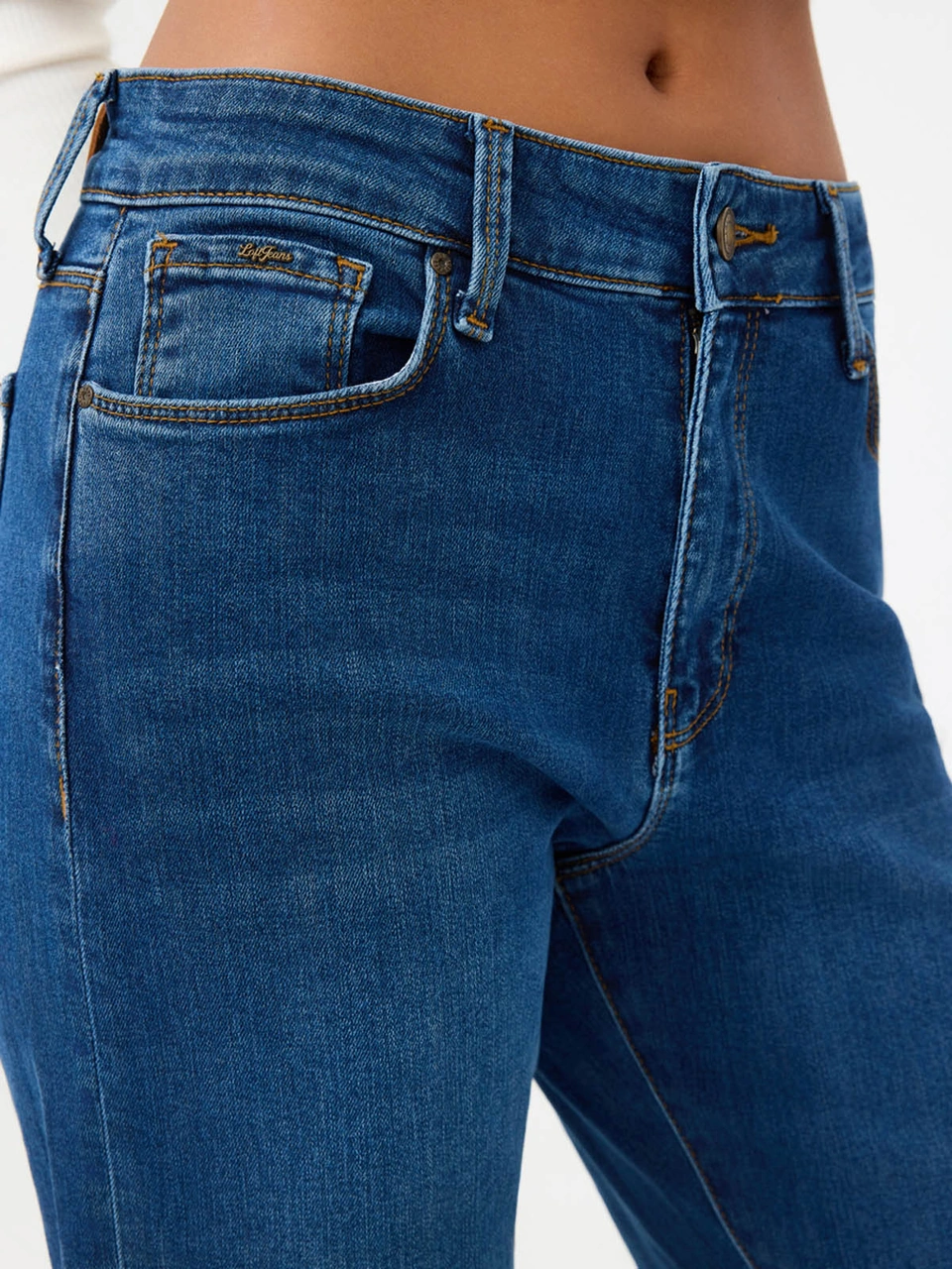 Loft Flare Slim Fit Lacivert Kadın Jean Pantolon Lf2040536 Lacivert