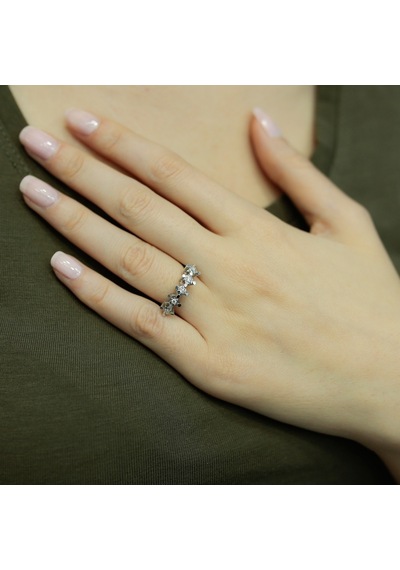 Lova 1 Karat Efektli Pırlanta Beştaş Yüzük - 1070107