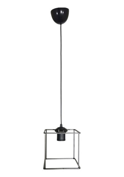 Rustik Retro Model Geometrik Sarkıt Metal Kare Avize