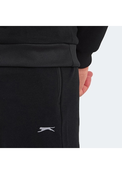 Slazenger OFFENDER KTN Erkek Cepli Siyah Eşofman Takımı