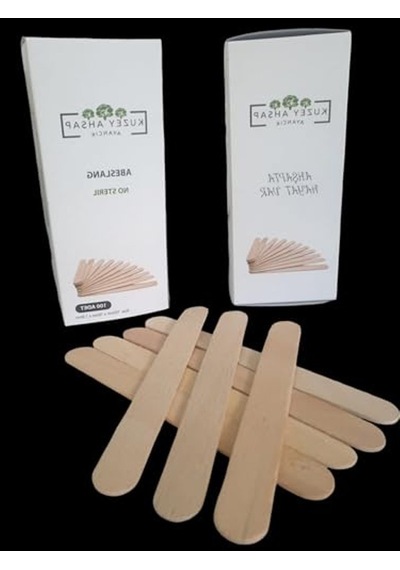 100 Adet Ağda Spatulası - Dil Basma Çubuğu 001 Siyah