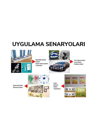 10 MM/50mt Çift Taraflı Bant Ekran Cam Kapak Tamir Bantı-şeffaf