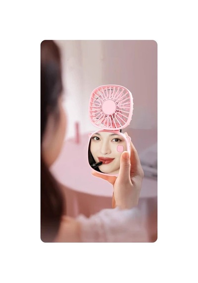 Volkano Katlanır Aynalı Mini Fan Pembe Vk-200 Vk-200 Pem