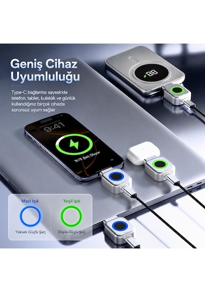 X01 140w Aı Akıllı Şarj Kesici Adaptör - Şarj %100 Olunca Otomatik Ayrılan Type-c Hızlı Şarj Ve Batarya Koruma Aparatı