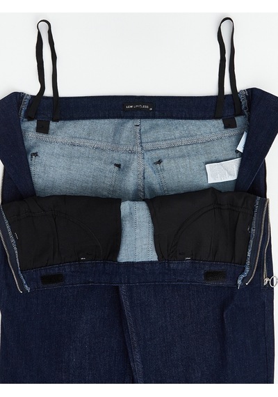 Lcw Limitless İndigo Kolay Giyilebilir Beli Fermuarlı Straight Fit Kadın Jean Pantolon