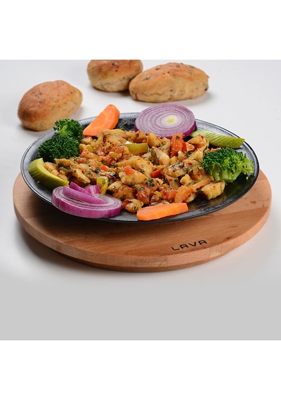 Lava Servis Tabağı Yuvarlak Siyah Mat 21 Cm Diğer