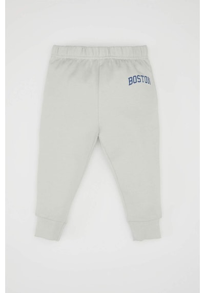 DeFacto Erkek Bebek 2'li Takım Baskılı Bisiklet Yaka Sweatshirt Jogger Eşofman Altı D0718A524AUGR503