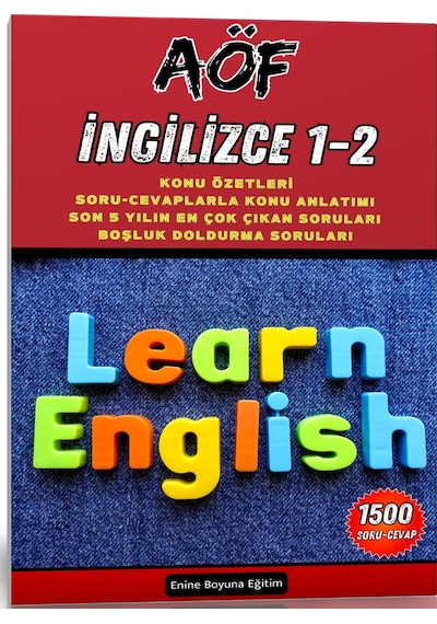 Aöf İngilizce 1 - 2 Yardımcı Kitap