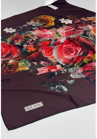 Aker Polyester Rayon Eşarp 6715769 Bordo