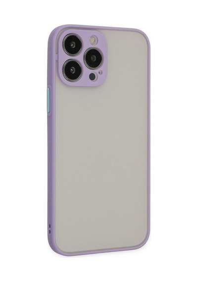 Newface Apple Uyumlu iPhone 14 Pro Max Kılıf Montreal Silikon Kapak - Mor mor