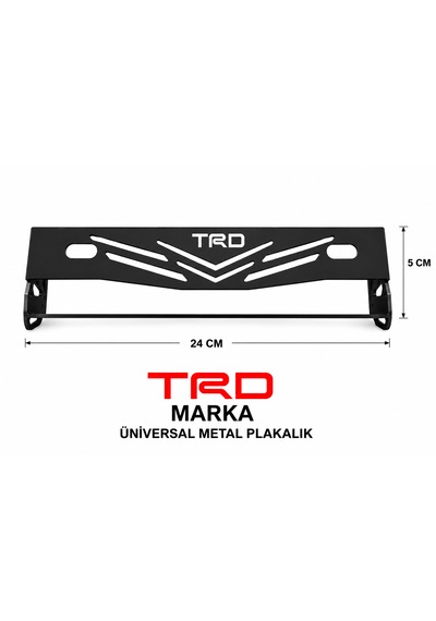 Trd Marka Universal Metal Plakalık Siyah 0